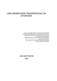 UMA ABORDAGEM TRANSPESSOAL DA AYURVEDA