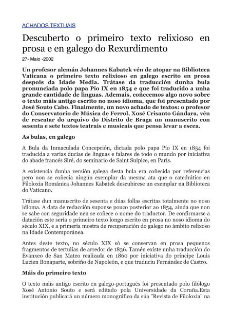 Descarga o libro en PDF - Culturagalega.org