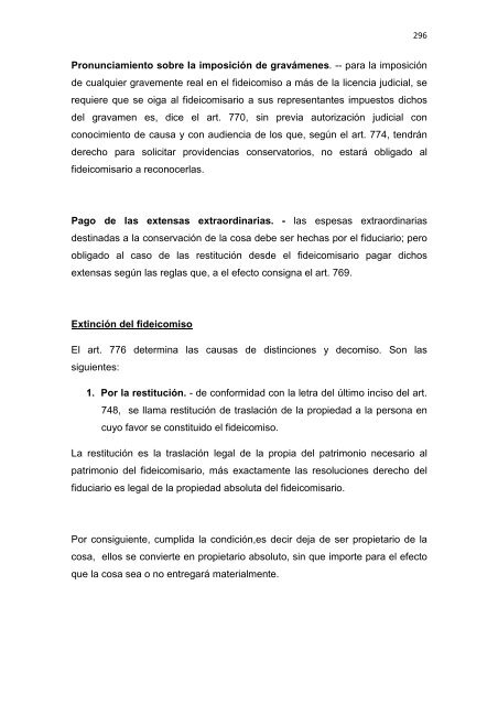 Régimen Jurídico del Derecho Particular y las Obligaciones en el ...