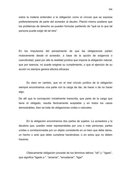 Régimen Jurídico del Derecho Particular y las Obligaciones en el ...