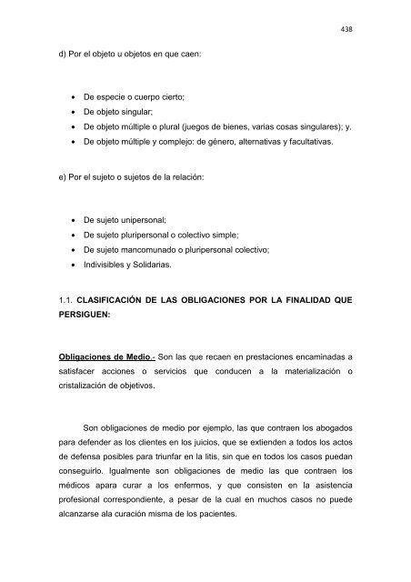 Régimen Jurídico del Derecho Particular y las Obligaciones en el ...