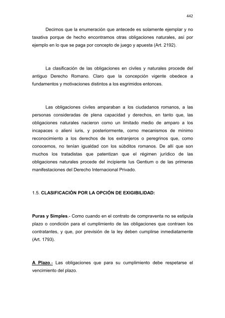 Régimen Jurídico del Derecho Particular y las Obligaciones en el ...