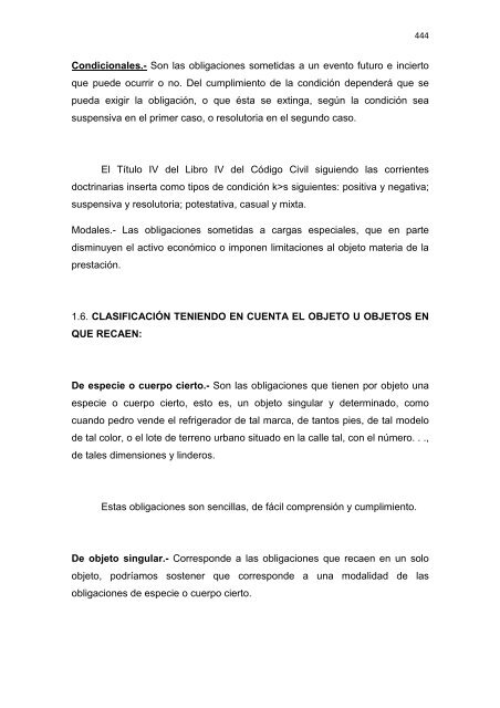 Régimen Jurídico del Derecho Particular y las Obligaciones en el ...