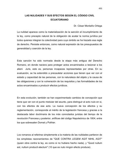 Régimen Jurídico del Derecho Particular y las Obligaciones en el ...