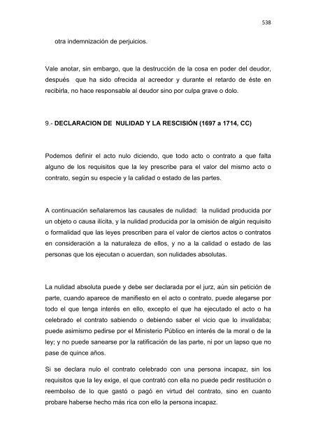 Régimen Jurídico del Derecho Particular y las Obligaciones en el ...