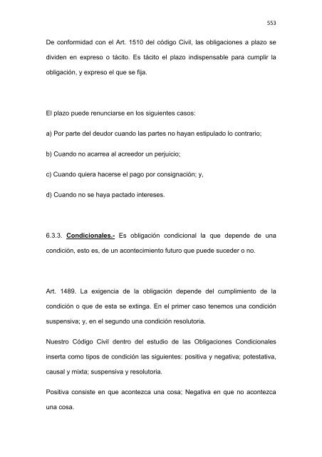 Régimen Jurídico del Derecho Particular y las Obligaciones en el ...