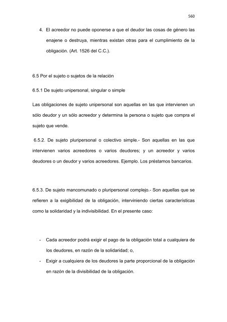 Régimen Jurídico del Derecho Particular y las Obligaciones en el ...