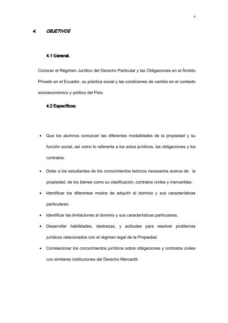 Régimen Jurídico del Derecho Particular y las Obligaciones en el ...