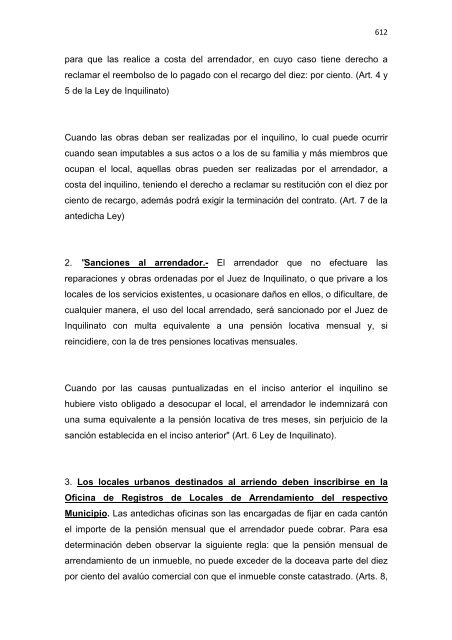 Régimen Jurídico del Derecho Particular y las Obligaciones en el ...