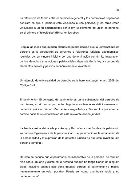 Régimen Jurídico del Derecho Particular y las Obligaciones en el ...