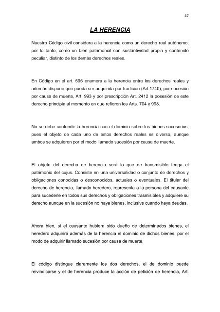 Régimen Jurídico del Derecho Particular y las Obligaciones en el ...