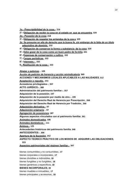 Régimen Jurídico del Derecho Particular y las Obligaciones en el ...