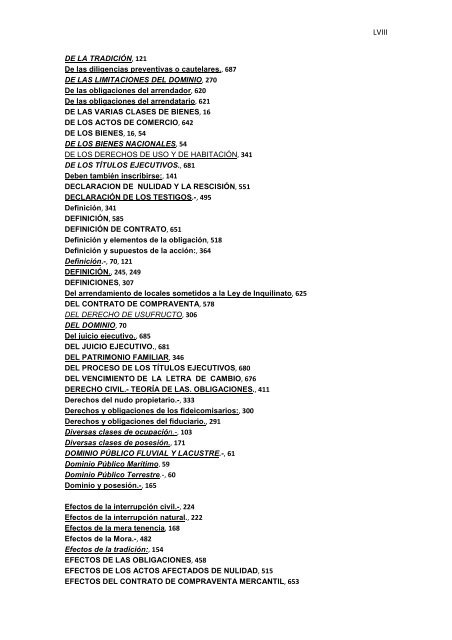 Régimen Jurídico del Derecho Particular y las Obligaciones en el ...