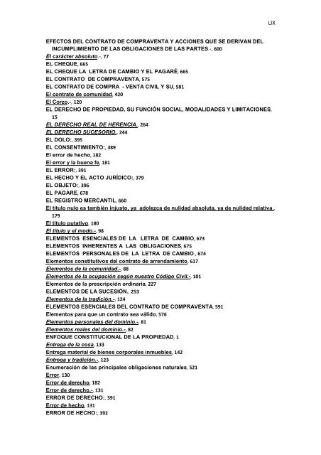 Régimen Jurídico del Derecho Particular y las Obligaciones en el ...