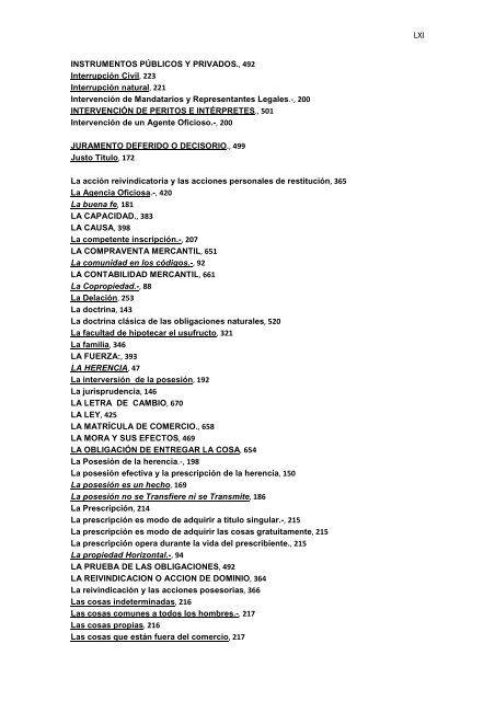 Régimen Jurídico del Derecho Particular y las Obligaciones en el ...