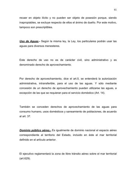 Régimen Jurídico del Derecho Particular y las Obligaciones en el ...