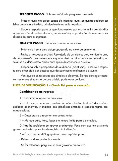 Manual de RedaÇÃO e de assessORia de iMpRensa da FORÇa ...