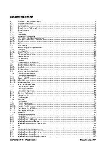 Handbuch WinLine - Lohn & Gehalt Dtl. (11MB) - Praxis EDV