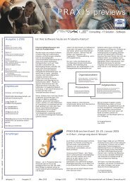 PRAXIS Previews 1 Ausgabe 2005 - Praxis EDV