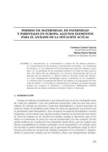 permiso de maternidad, de paternidad y parentales en europa