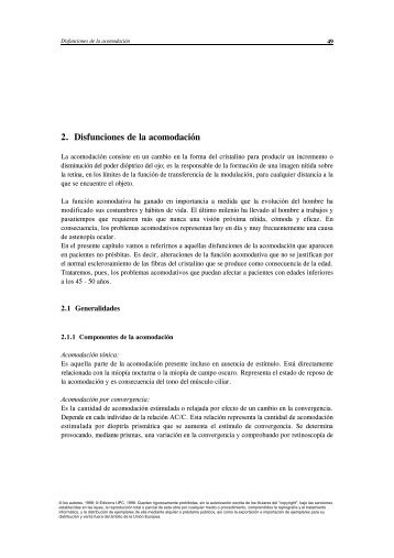 2. Disfunciones de la acomodación