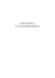 LINGUISTICA E GLOTTODIDATTICA