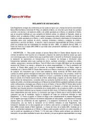 Reglamento Banca Móvil - Banco AV Villas