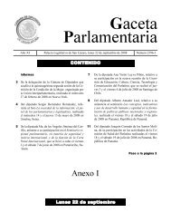 Anexo I - Gaceta Parlamentaria, Cámara de Diputados