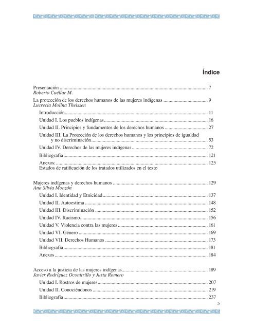 Manual sobre derechos humanos de las mujeres indígenas