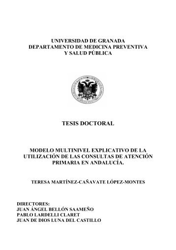 TESIS DOCTORAL - Test Page for Apache - Universidad de Granada