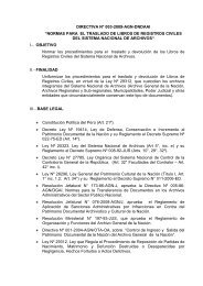 DIRECTIVA N° … - Archivo General de la Nación