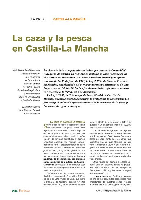 Fauna de Castilla-La Mancha - Ilustre Colegio Oficial de Ingenieros ...