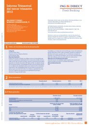 Informe Trimestral Fondo NARANJA Conservador - ING Direct