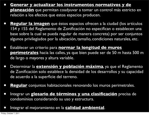 Los Fraccionamientos Cerrados como expresión de la segregación ...