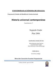 Historia universal contemporánea Segundo Grado Plan 2006