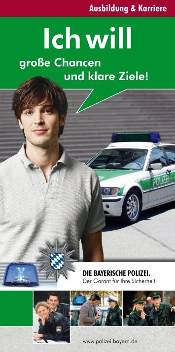 Ausbildung und Karriere - Polizei Bayern