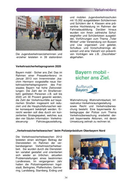 Verkehrsbilanz 2012 Rohkonzept - Polizei Bayern