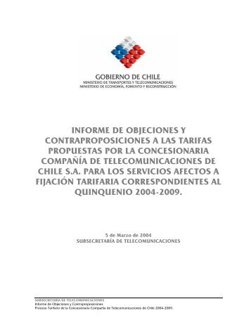 Descargar Informe de Objeciones y Contraproposiciones