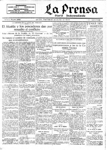 La Prensa 19220602 - Historia del Ajedrez Asturiano