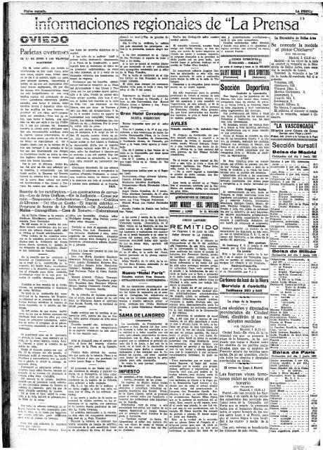 La Prensa 19220602 - Historia del Ajedrez Asturiano
