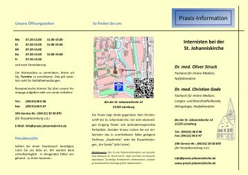 Praxis-Information - Gade, Dr. med. Christian, Struck, Dr. med. Oliver