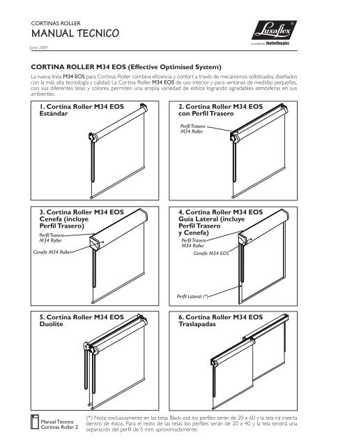 Manual Técnico Roller - Hunter Douglas