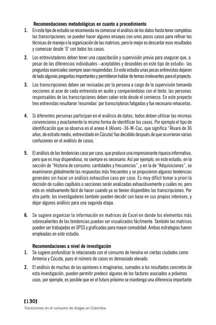 Transiciones en el consumo de drogas en Colombia - Mama Coca