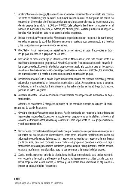 Transiciones en el consumo de drogas en Colombia - Mama Coca