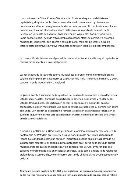"Historia del Partido Comunista de España", Versión abreviada