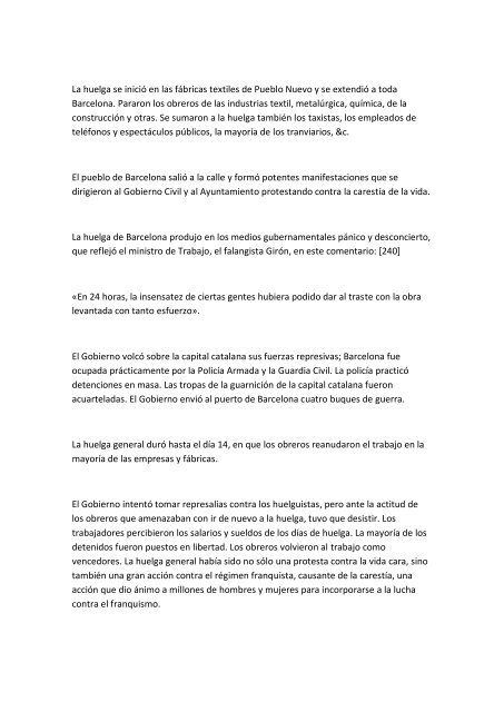 "Historia del Partido Comunista de España", Versión abreviada