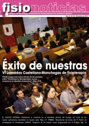 VI Jornadas Castellano-Manchegas de Fisioterapia - Colegio ...
