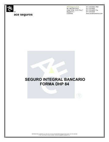 CERTIFICADO INDIVIDUAL DE SEGUROS - ACE Group