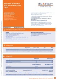 Informe Trimestral Fondo NARANJA Ibex 35 - ING Direct