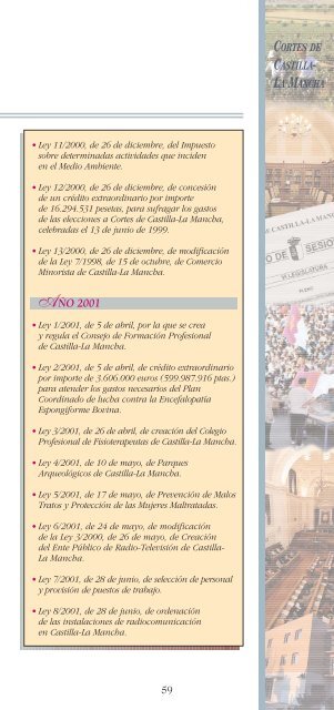 2003-2007 Sexta Legislatura - Cortes de Castilla-La Mancha
